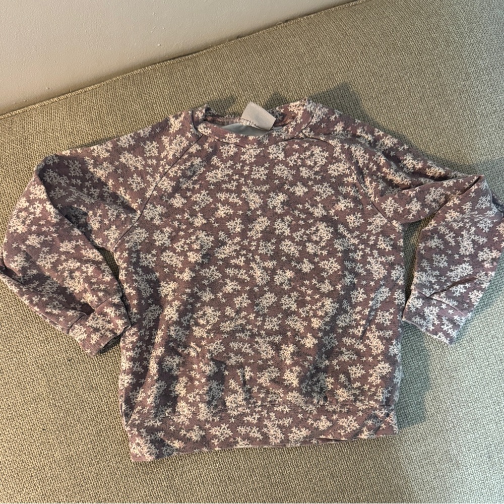 Wheat Kids Floral Patterned Sweatshirt